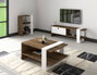 Hanah Home Gaye Conjunto de Muebles de Salón Nogal y Blanco